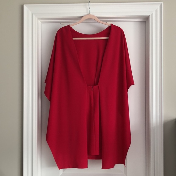 Zara coral/red flowy dress - Picture 5 of 5